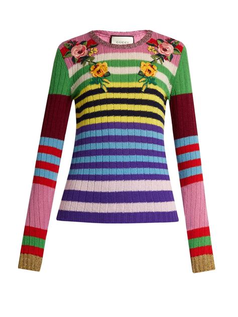 gucci ugly clothes|gucci floral striped sweater.